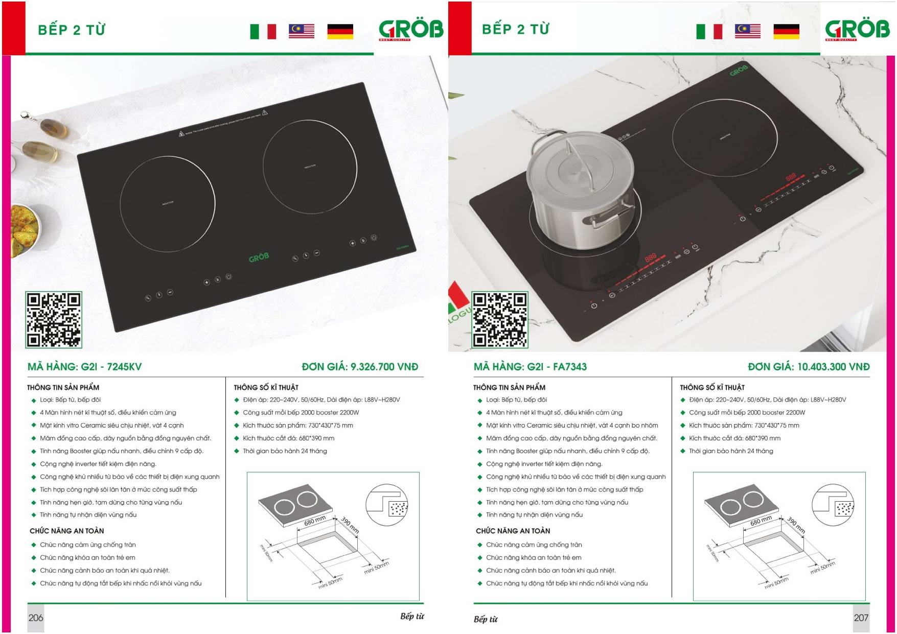 Thiết bị nhà bếp GROB Catalogue và Bảng giá mới nhất /Page 103